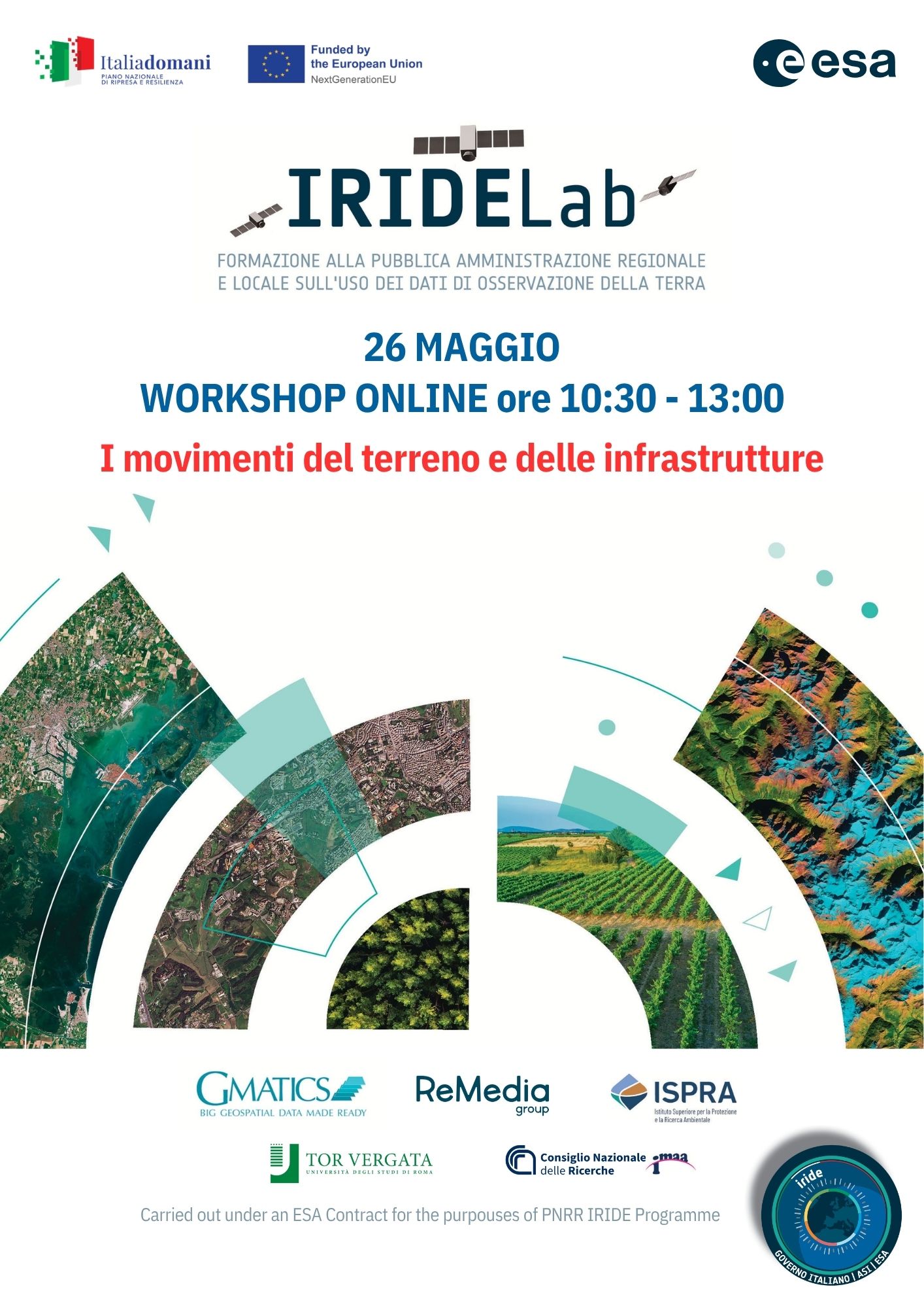Locandina placeholder del workshop sui movimenti del terreno e delle infrastrutture